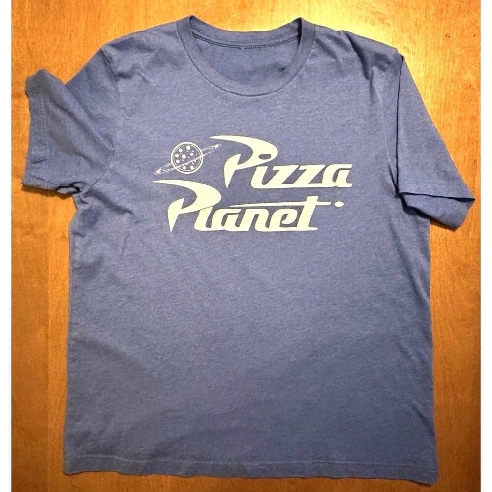 Pizza Planet Graphic T-Shirt Size L Soft Knit Cotton Tee NO TAG